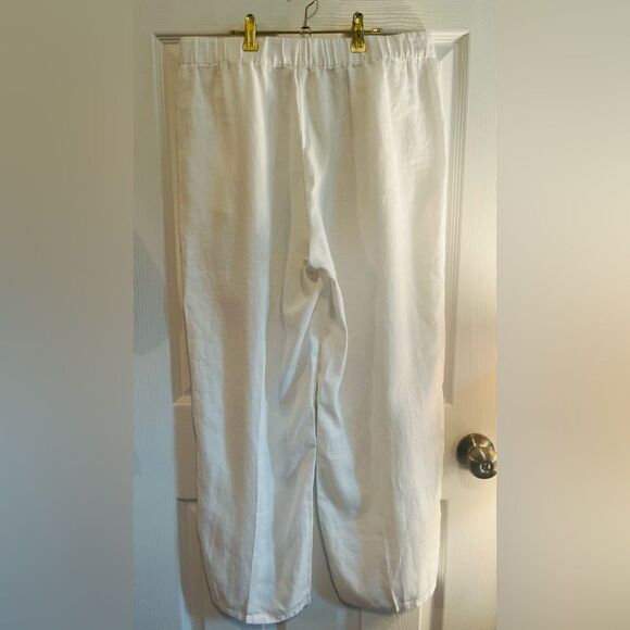 Eileen Fisher Linen Wide Leg Pants - Picture 10 of 11